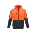 Unisex Hi Vis Full Zip Hoodie