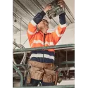 Unisex Hi Vis Full Zip Stretch Taped Hoodie