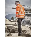 Unisex Hi Vis X Back Rail Jumper