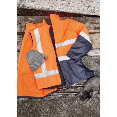 Unisex Hi Vis Waterproof Reversible Vest