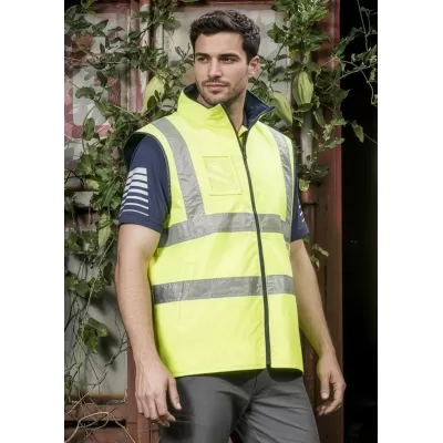 Mens Hi Vis Lightweight Waterproof Vest