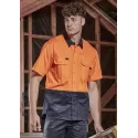 Mens Hi Vis Short Sleeve Shirt