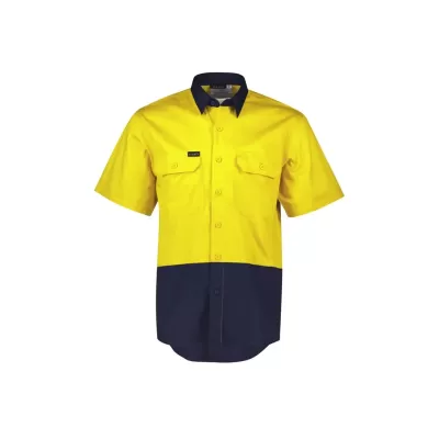 Mens Hi Vis Short Sleeve Shirt