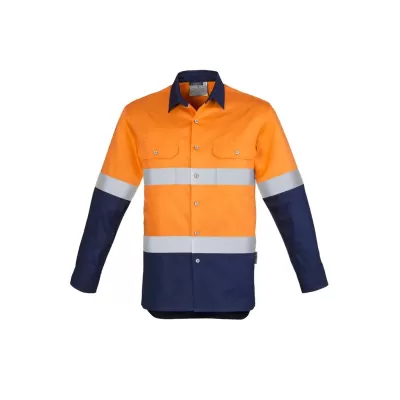 Mens Industrial Long Sleeve Shirt - Hoop Taped