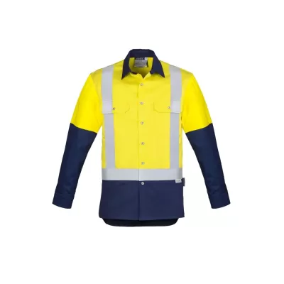 Mens Industrial Long Sleeve Shirt - Shoulder Taped