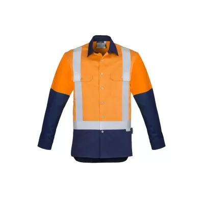 Mens Industrial Long Sleeve Shirt - Shoulder Taped