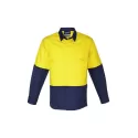 Mens Rugged Cooling Hi Vis Long Sleeve Shirt