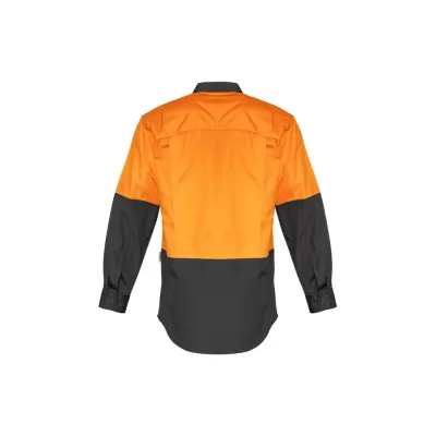 Mens Rugged Cooling Hi Vis Long Sleeve Shirt