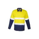 Mens Rugged Cooling Hi Vis Taped Long Sleeve Shirt