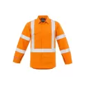 Mens Red Flame Hi Vis X Back Shirt