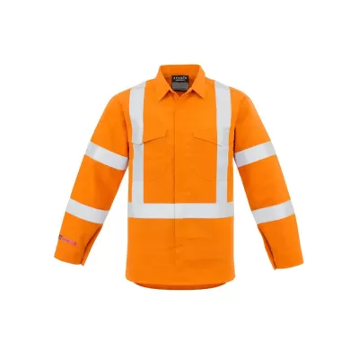 Mens Red Flame Hi Vis X Back Shirt