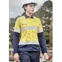 Womens Orange Flame Lightweight Ripstop Taped Shirt