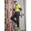 Mens Rugged Cooling Hi Vis Segmented Tape Long Sleeve Shirt