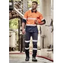 Mens Rugged Cooling Hi Vis Segmented Tape Long Sleeve Shirt