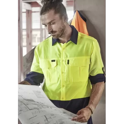 Mens Hi Vis Outdoor Long Sleeve Shirt