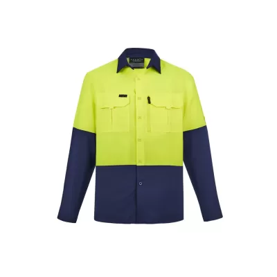 Mens Hi Vis Outdoor Long Sleeve Shirt