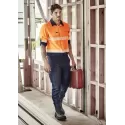 Mens Hi Vis Outdoor Segmented Tape Long Sleeve Shirt