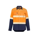 Mens Hi Vis Outdoor Segmented Tape Long Sleeve Shirt
