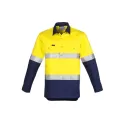 Mens Closed Front Long Sleeve Shirt - Hoop Taped