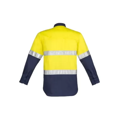 Mens Closed Front Long Sleeve Shirt - Hoop Taped