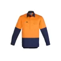 Mens Closed Front Long Sleeve Shirt