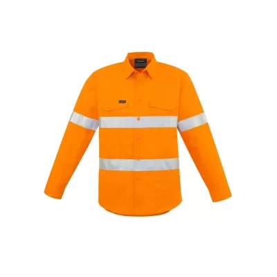 Mens Hi Vis Hoop Taped Long Sleeve Shirt