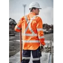 Mens Hi Vis X Back NSW Rail Taped Shirt