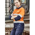 Womens Rugged Cooling Hi Vis Taped Long Sleeve Shirt