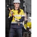 Womens Rugged Cooling Hi Vis Taped Long Sleeve Shirt