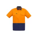 Mens Rugged Cooling Hi Vis Short Sleeve Shirt