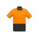 Mens Rugged Cooling Hi Vis Short Sleeve Shirt