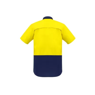 Mens Rugged Cooling Hi Vis Short Sleeve Shirt