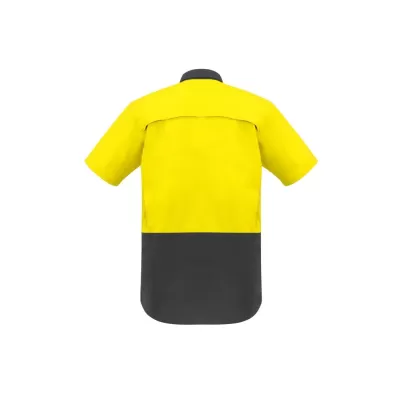 Mens Rugged Cooling Hi Vis Short Sleeve Shirt