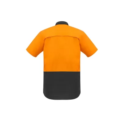 Mens Rugged Cooling Hi Vis Short Sleeve Shirt