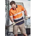 Mens Rugged Cooling Hi Vis Taped Short Sleeve Shirt