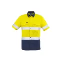 Mens Rugged Cooling Hi Vis Taped Short Sleeve Shirt