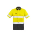 Mens Rugged Cooling Hi Vis Taped Short Sleeve Shirt