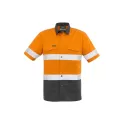 Mens Rugged Cooling Hi Vis Taped Short Sleeve Shirt