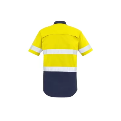 Mens Rugged Cooling Hi Vis Taped Short Sleeve Shirt