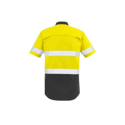 Mens Rugged Cooling Hi Vis Taped Short Sleeve Shirt