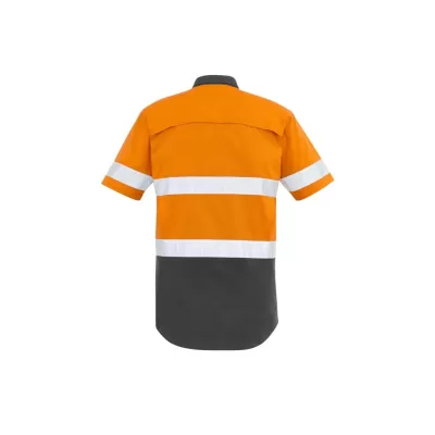 Mens Rugged Cooling Hi Vis Taped Short Sleeve Shirt