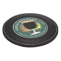 Vibe 4 Piece Leather Coaster Set