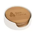 Brunswick 4 Piece Bamboo Coaster Set