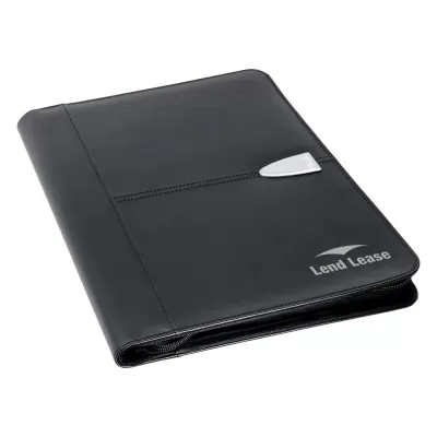 Bradford A4 Zip Leather Portfolio