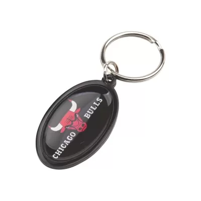 Rainbow 25 x 45mm Oval Aluminium Keyring