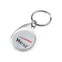 Rainbow Egg Aluminium Keyring