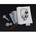 &amp;stuff Calico 8.5 x 13cm Card and Key Pouch