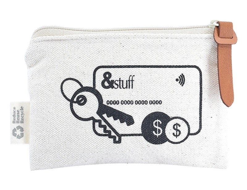 &stuff Calico 8.5 x 13cm Card and Key Pouch