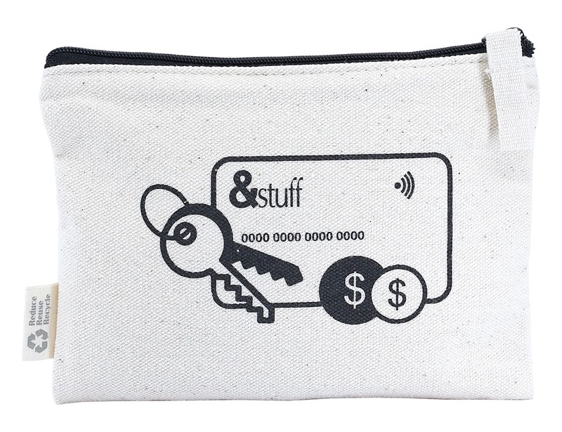 &stuff Calico 12.5 x 17cm Card and Key Pouch