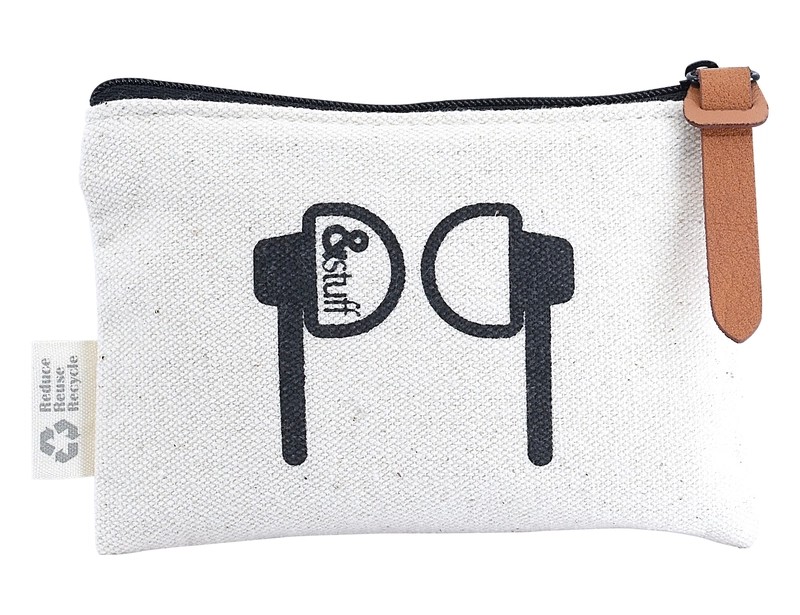 &stuff Calico 8.5 x 13cm Earphone Pouch